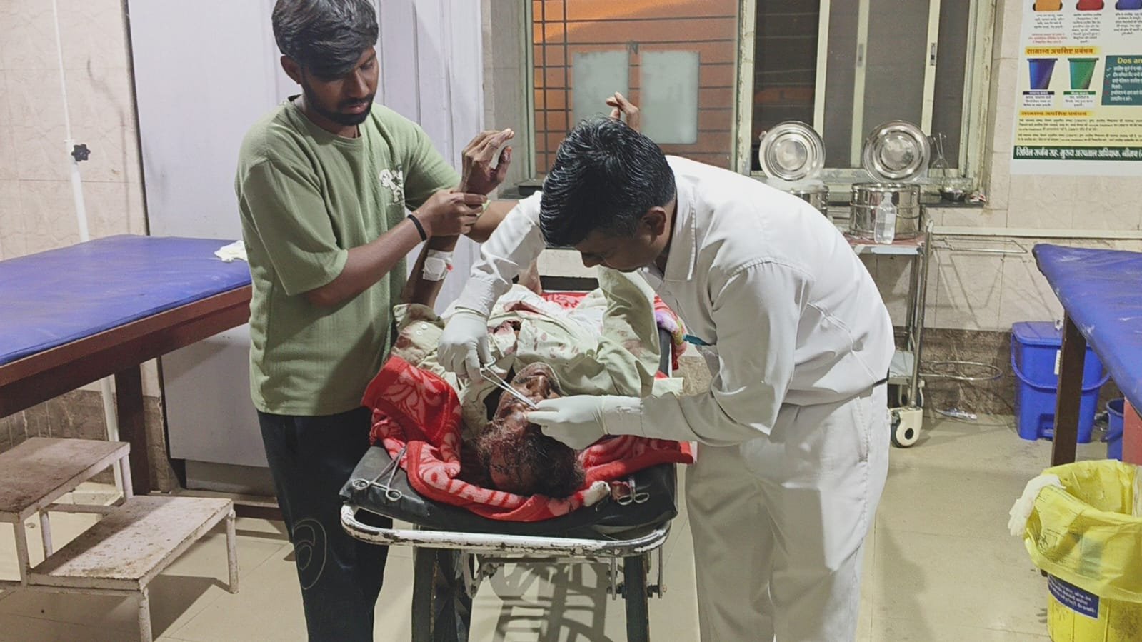 रावतपुरा गांव में मामूली बात को लेकर खूनी संघर्ष, लाठी ओर तलवार से हमला, एक बुजुर्ग गंभीर घायल